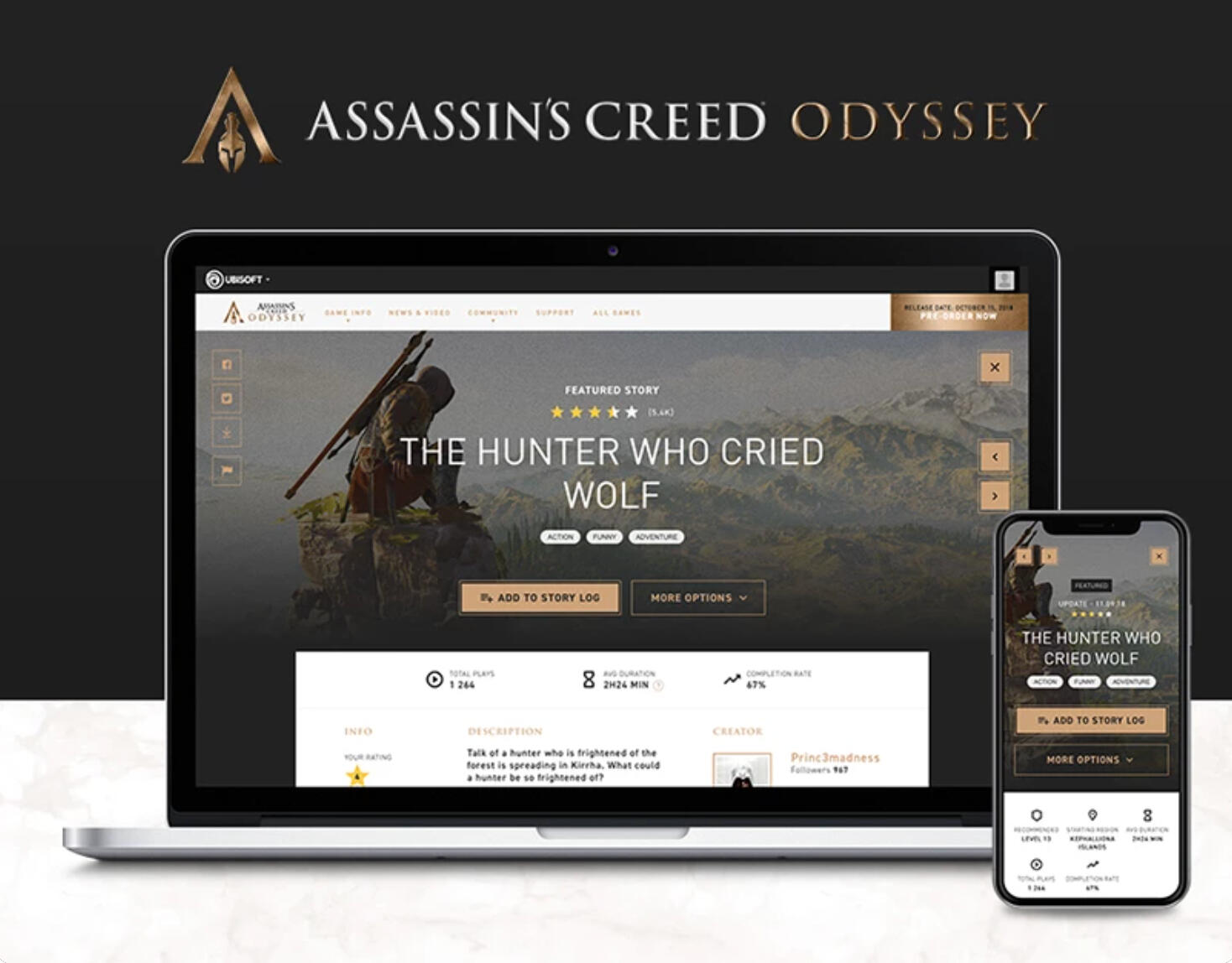 Assassins Creed Odyssey Plateforme en ligne conçue pour Assassins Creed Odyssey