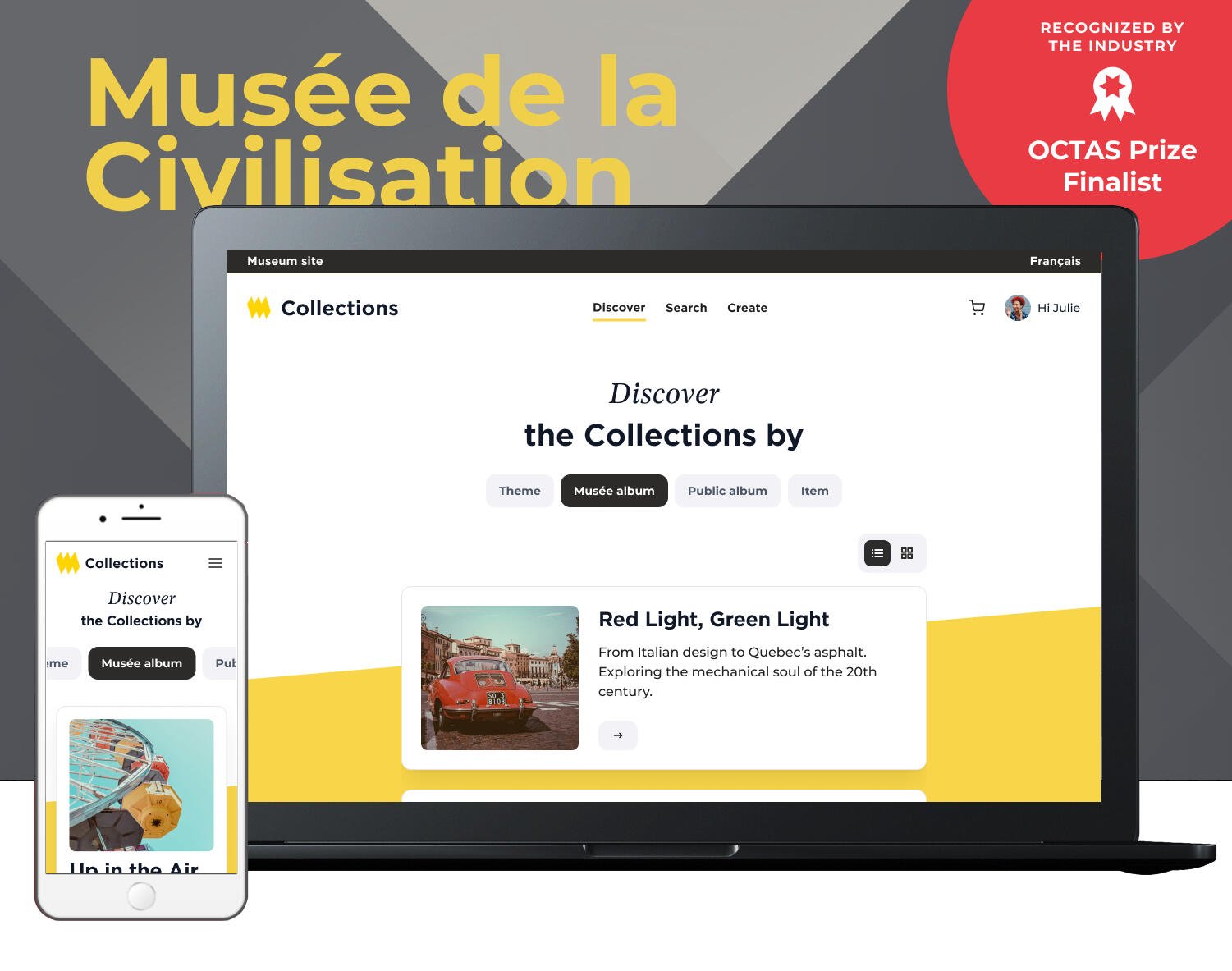 Collections Lancement de la plateforme SaaS « Collections » pour le Musée de la civilisation — Finalise au OCTAS